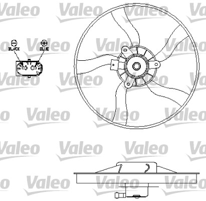 Valeo Ventilatorwiel-motorkoeling 696134