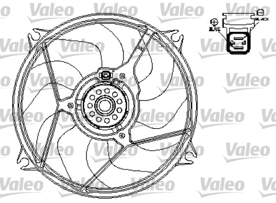 Valeo Ventilatorwiel-motorkoeling 696136