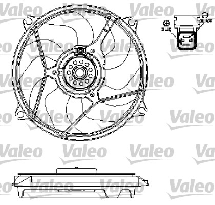 Valeo Ventilatorwiel-motorkoeling 696137