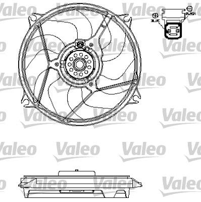 Valeo Ventilatorwiel-motorkoeling 696138