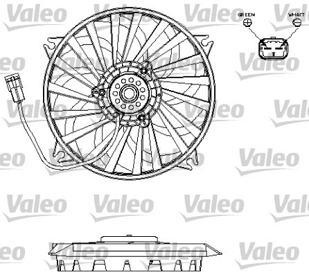 Valeo Ventilatorwiel-motorkoeling 696141