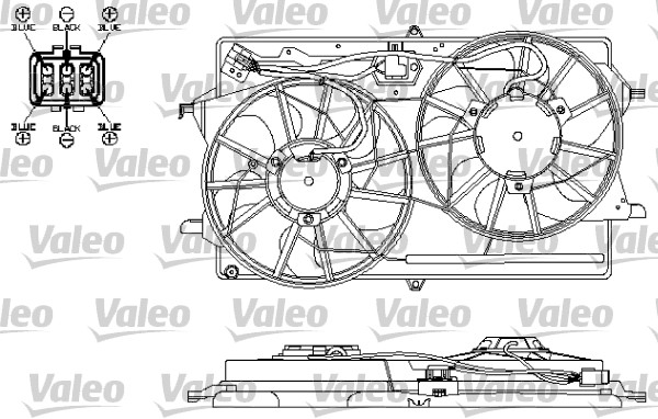 Valeo Ventilatorwiel-motorkoeling 696149
