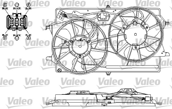 Valeo Ventilatorwiel-motorkoeling 696150