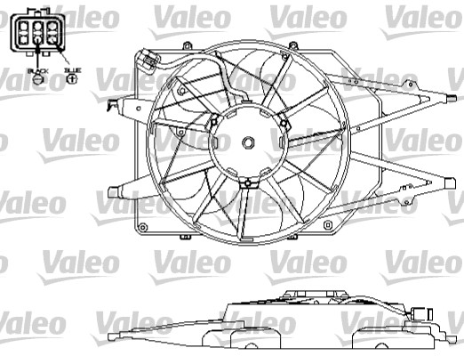 Valeo Ventilatorwiel-motorkoeling 696151