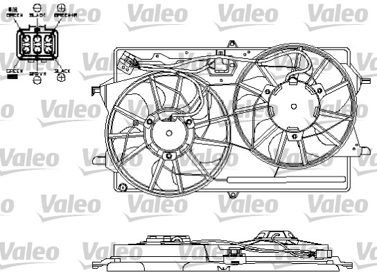 Valeo Ventilatorwiel-motorkoeling 696153