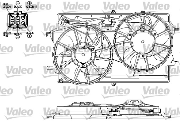 Valeo Ventilatorwiel-motorkoeling 696154
