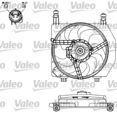 Valeo Ventilatorwiel-motorkoeling 696159