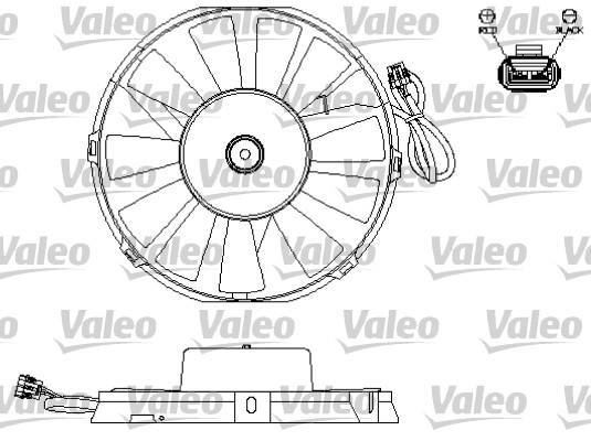 Valeo Ventilatorwiel-motorkoeling 696172