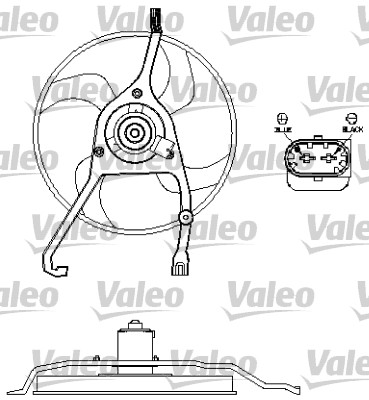Valeo Ventilatorwiel-motorkoeling 696210