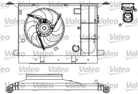 Valeo Ventilatorwiel-motorkoeling 696211