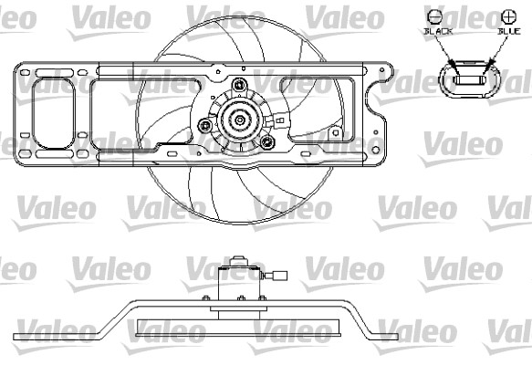 Valeo Ventilatorwiel-motorkoeling 696216
