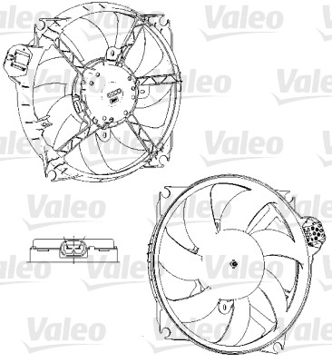 Valeo Ventilatorwiel-motorkoeling 696229