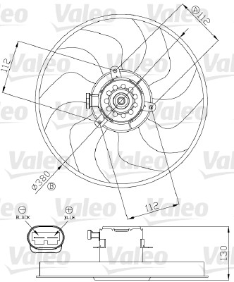 Valeo Ventilatorwiel-motorkoeling 696288