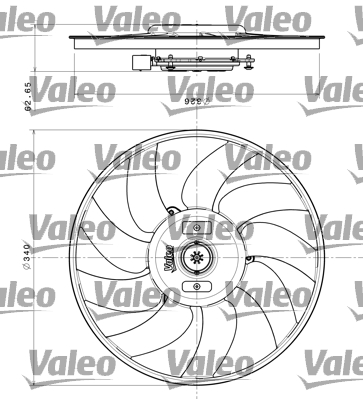 Valeo Ventilatorwiel-motorkoeling 696349