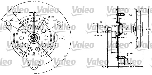 Valeo Ventilatorwiel-motorkoeling 698007