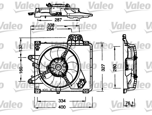 Valeo Ventilatorwiel-motorkoeling 698180