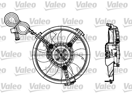 Valeo Ventilatorwiel-motorkoeling 698182