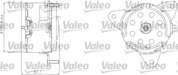 Valeo Ventilatorwiel-motorkoeling 698303