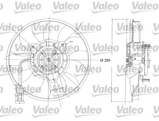 Valeo Ventilatorwiel-motorkoeling 698350