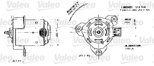 Valeo Ventilatorwiel-motorkoeling 698356
