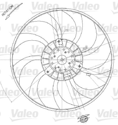 Valeo Ventilatorwiel-motorkoeling 698412