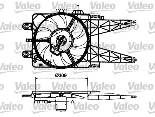 Valeo Ventilatorwiel-motorkoeling 698483