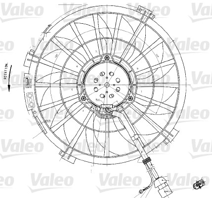Valeo Ventilatorwiel-motorkoeling 698542