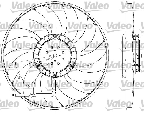 Valeo Ventilatorwiel-motorkoeling 698609