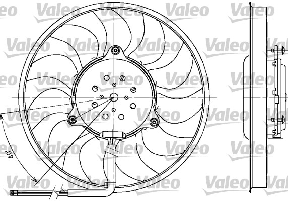 Valeo Ventilatorwiel-motorkoeling 698612