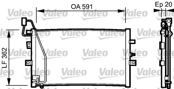 Valeo Airco condensor 814000