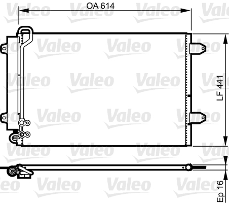 Valeo Airco condensor 814002