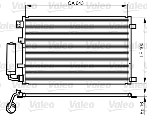 Valeo Airco condensor 814008