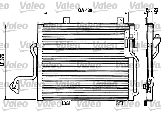 Valeo Airco condensor 816863