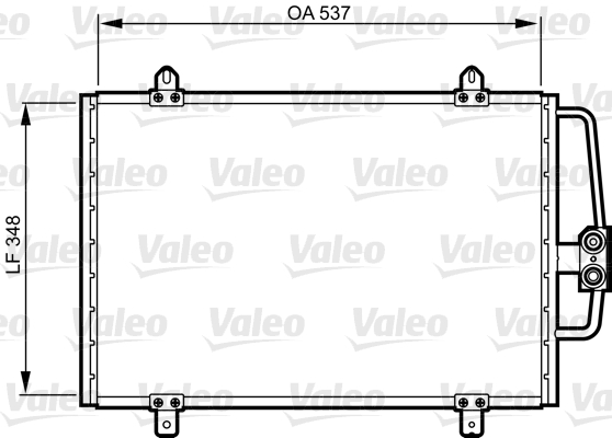 Valeo Airco condensor 816912