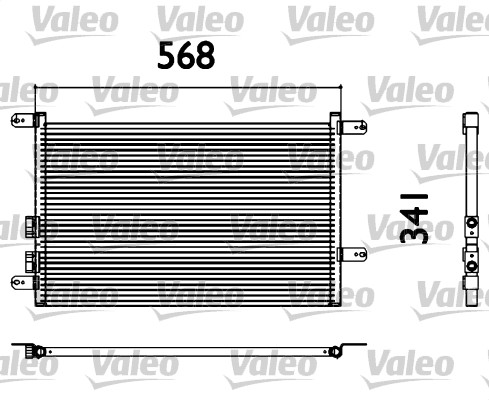 Valeo Airco condensor 817527