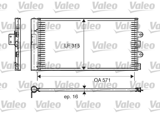 Valeo Airco condensor 817703