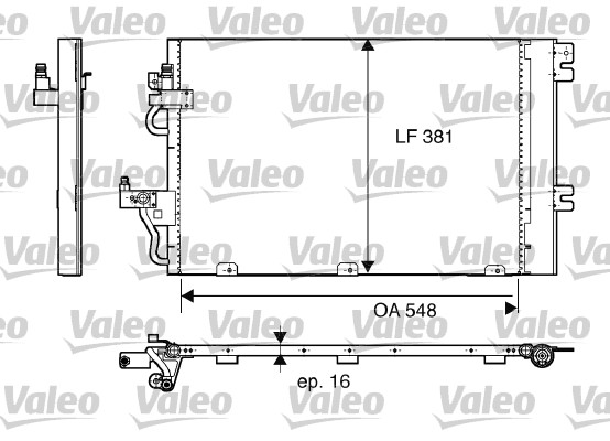 Valeo Airco condensor 817839
