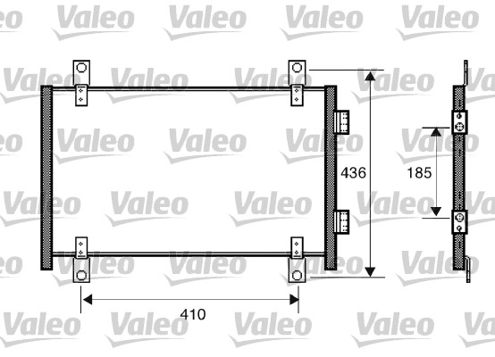 Valeo Airco condensor 818018