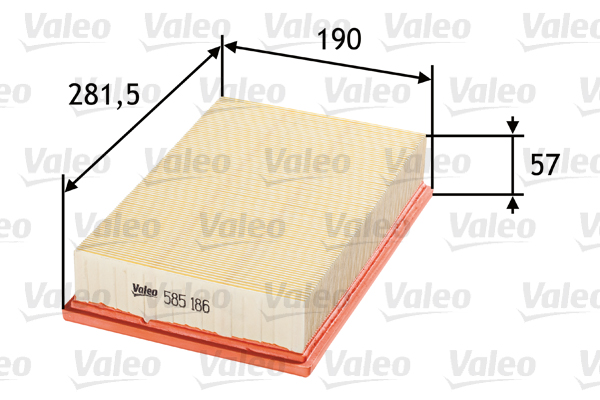 Valeo Luchtfilter 585186