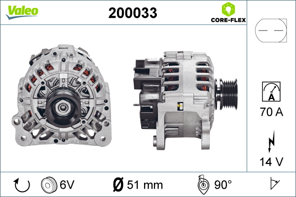 Valeo Alternator/Dynamo 200033