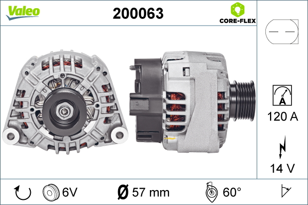 Valeo Alternator/Dynamo 200063