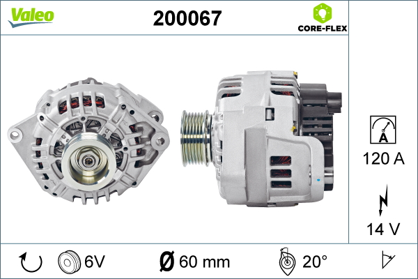 Valeo Alternator/Dynamo 200067