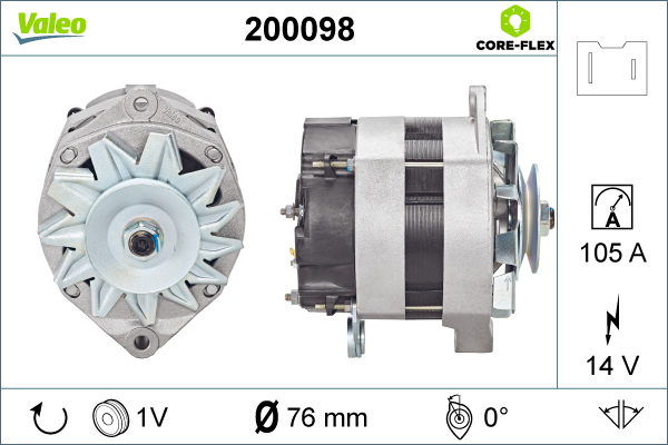 Valeo Alternator/Dynamo 200098