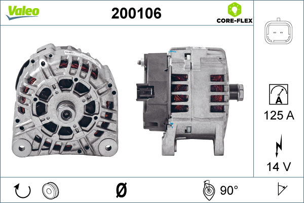 Valeo Alternator/Dynamo 200106