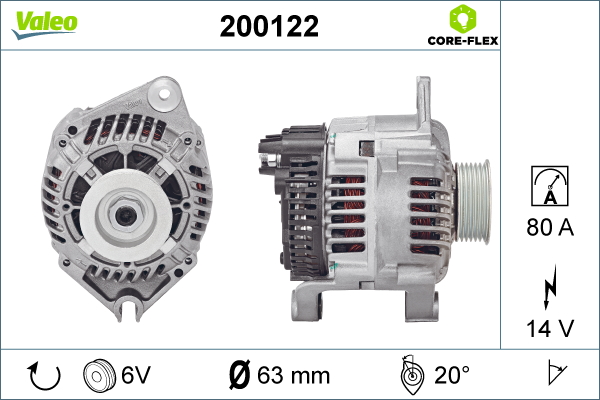 Valeo Alternator/Dynamo 200122