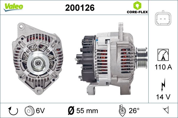 Valeo Alternator/Dynamo 200126