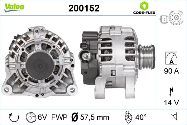 Valeo Alternator/Dynamo 200152