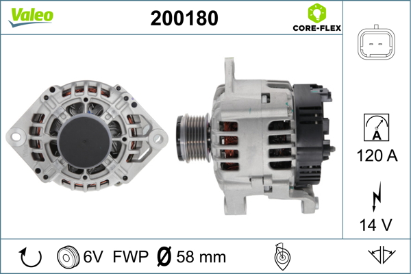 Valeo Alternator/Dynamo 200180