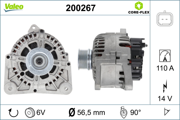 Valeo Alternator/Dynamo 200267