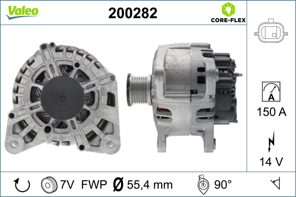 Valeo Alternator/Dynamo 200282